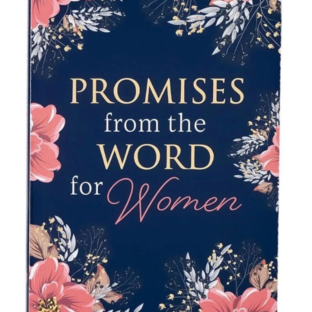 Promises from the Word for Women Hardcover - Navy with Pink Floral